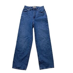 Madewell The Perfect Wide Leg Crop Jeans Women's 27 Tall High Rise Medium Wash